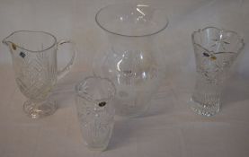 Ex shop stock - 2 Bohemia crystal vases,