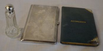 Silver cigarette case,