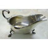 Silver sauce boat Sheffield 1922 weight 4.