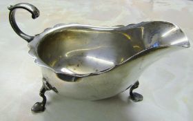 Silver sauce boat Sheffield 1922 weight 4.