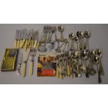 Large selection of silver plated cutlery