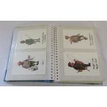 Album containing complete sets of David Cuppleditch Lincolnshire Poacher and seaside humorous