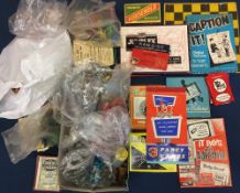 Vintage plastic soldiers, zoo animals etc, Lego, boxed party games etc.