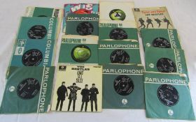 Selection of The Beatles 45 rpm singles inc Help, She loves you, I feel fine,