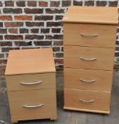 2 drawer filing cabinet and a 4 drawer chest