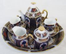 Miniature imari pattern cabaret set by Roselle Occ & Co Staffordshire