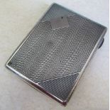 Silver cigarette case Birmingham 1930 weight 2.