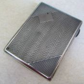 Silver cigarette case Birmingham 1930 weight 2.