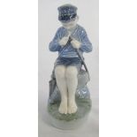 Royal Copenhagen figure of a boy whittling