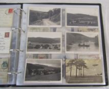 Stock album of subject and topographical postcards