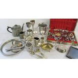 Selection of silver plate inc cutlery