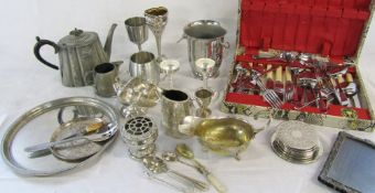 Selection of silver plate inc cutlery