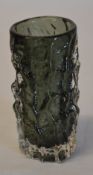 Whitefriars bark effect glass vase