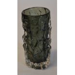 Whitefriars bark effect glass vase