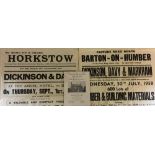 David N Robinson collection - 2 Dickinson Davy & Markham auction posters from 1927 & 1958 & an