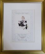David Hockney lithographic exhibition poster 48 cm x 58 cm (size including frame)