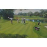 Limited edition signed golfing print by Tony Sheath