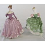Royal Doulton 'Michele' figurine HN2234 & a Leonardo figurine