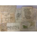 David N Robinson collection - approximately 9 Lincolnshire maps & plans from the 18th & 19th