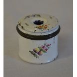 Georgian/Victorian enamel pin pot (AF)