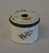 Georgian/Victorian enamel pin pot (AF)