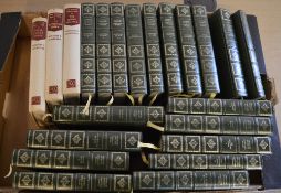 Collection of Charles Dickens books and 3 volumes by Winston Churchill