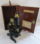 Cased W Watson & Sons Ltd London 'Service' 69300 microscope