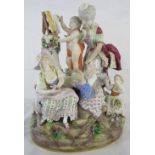 Large Meissen porcelain figural group with Putti (af with losses and repairs) H 28 cm D 22 cm