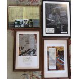 Various WWII tribute prints and aviation prints inc Operation 'Sink the Bismark' 30/70 and Taranto