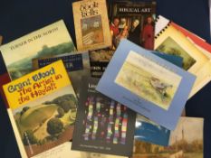 Various art reference books including Turner & Peter DeWint