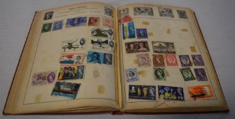 World stamp album including GB stamps