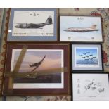Assorted aviation prints inc limited edition print by Mark Postlewaite 'Pride of the West Country'