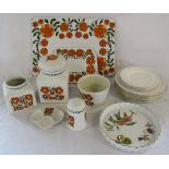 Selection of Taunton Vale kitchen ceramics etc & Royal Worcester dinner plates etc