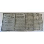 6 metal/lead printing plates for piano music 'The North Wold Waltz' by Miss Loft for the Gentlemen