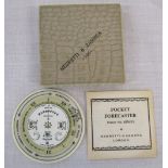Boxed Negretti & Zambra pocket forecaster complete with instructions