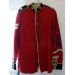 Red military jacket