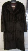 Vintage ladies full length fur coat by Brahams of Norwich with original Brahams protective cover
