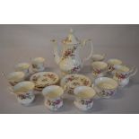 Royal Albert 'Moss Rose' part tea set (AF)