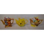 3 Cardew Disney Winnie the Pooh limited edition teapots (with boxes)