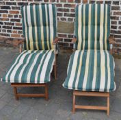 2 garden loungers