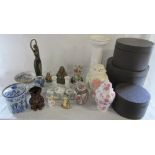 Various ceramics inc dressing table set, Buddha,