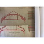 David N Robinson collection - Architectural drawings of the proposed new roof at Wragby Church 1908