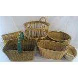 Various wicker baskets