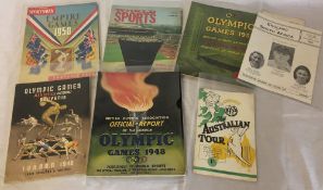 7 Sport programmes comprising England V South Africa cricket tour 1951,