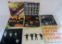 6 The Beatles 33 rpm LPs inc Help,