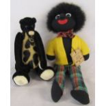 Dean's limited edition bear 'Jungle Jim' no 80/500 and Robin Rive 'Golly gosh' limited edition doll