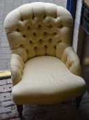 Button back nursing chair