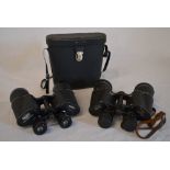 2 pairs of binoculars,