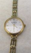 9ct gold Bernex quartz watch and strap total weight 12.