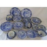 Quantity of Copeland Spode blue and white dinner service